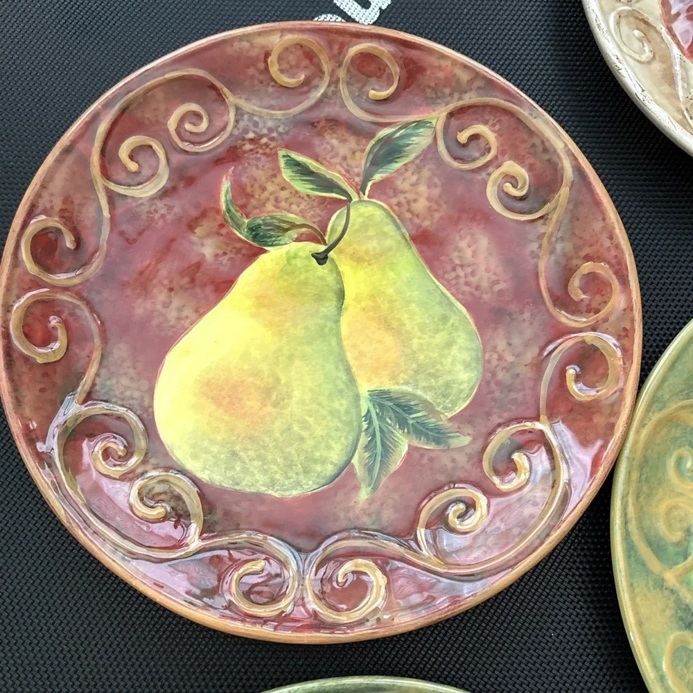 Certified International Susan Winget Fruit Salad Dessert Plates 8.75